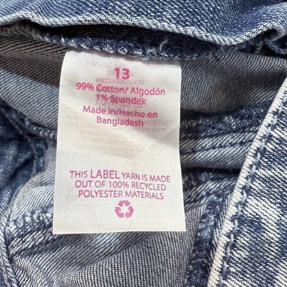 Vintage 90s No Boundries Acid Washed Denim Gored Mini Skirt‎ Sz 13 Med/Large - Picture 8 of 10